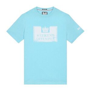 Weekend Offender Mens Bonpensiero Graphic T-Shirt / Light Blue